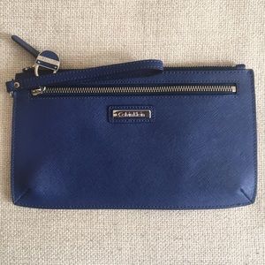 LAST CHANCE! Calvin Klein wristlet in navy
